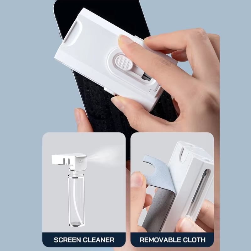 8-In-1 Cleaner Kit Computer Keyboard Cleaner Brush Kit Earphone Cleaning Pen for Airpods Headset Phone Clean Tools Keycap Puller