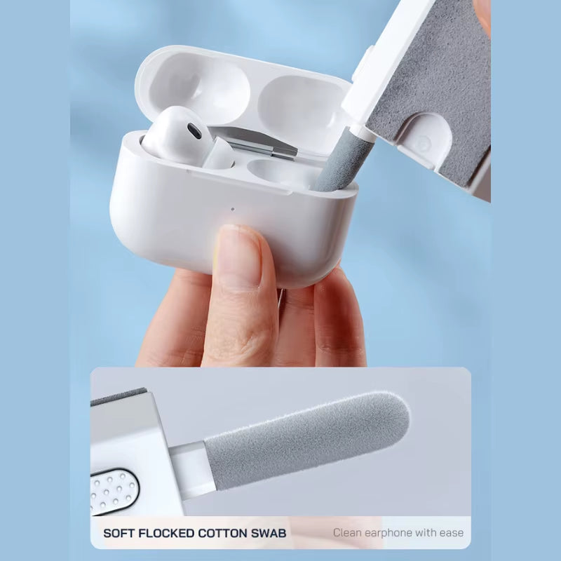 8-In-1 Cleaner Kit Computer Keyboard Cleaner Brush Kit Earphone Cleaning Pen for Airpods Headset Phone Clean Tools Keycap Puller